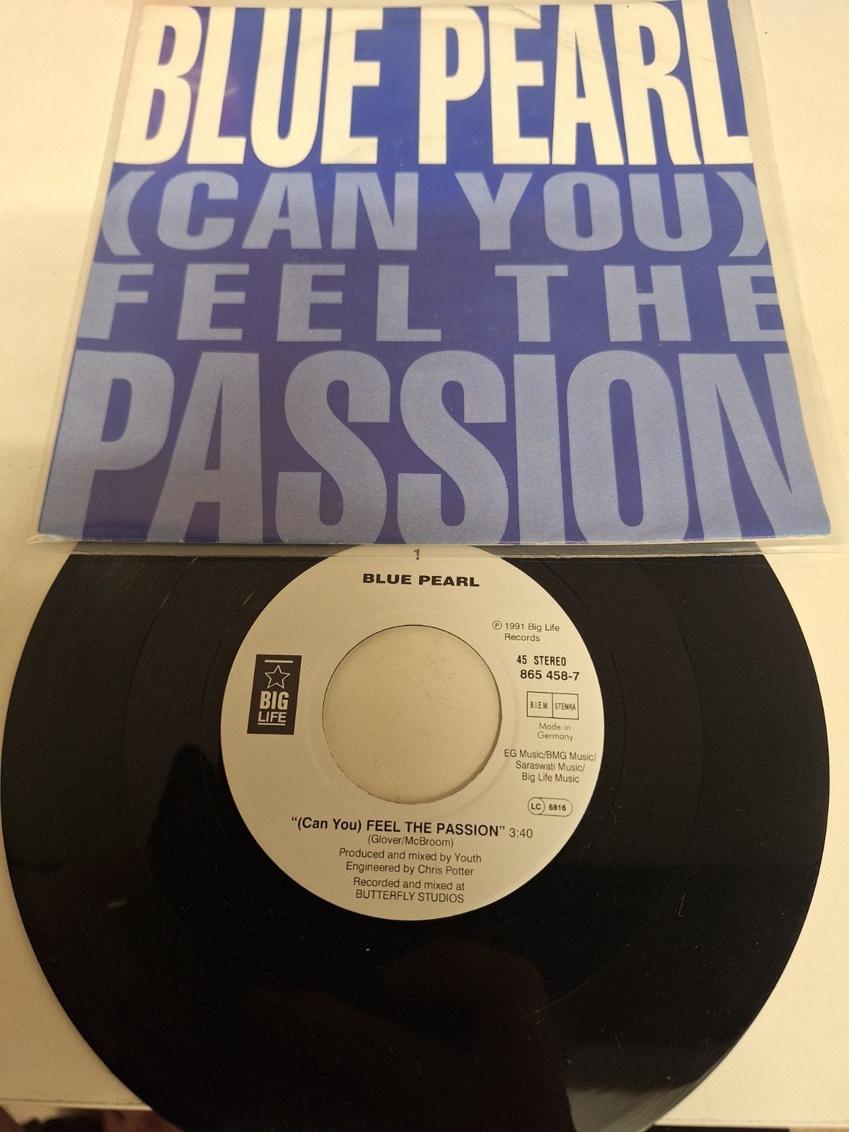 Blue Pearl - ( can you) Feel the passion, 1991., Fotohoes, Verzenden, 7 inch, Dance