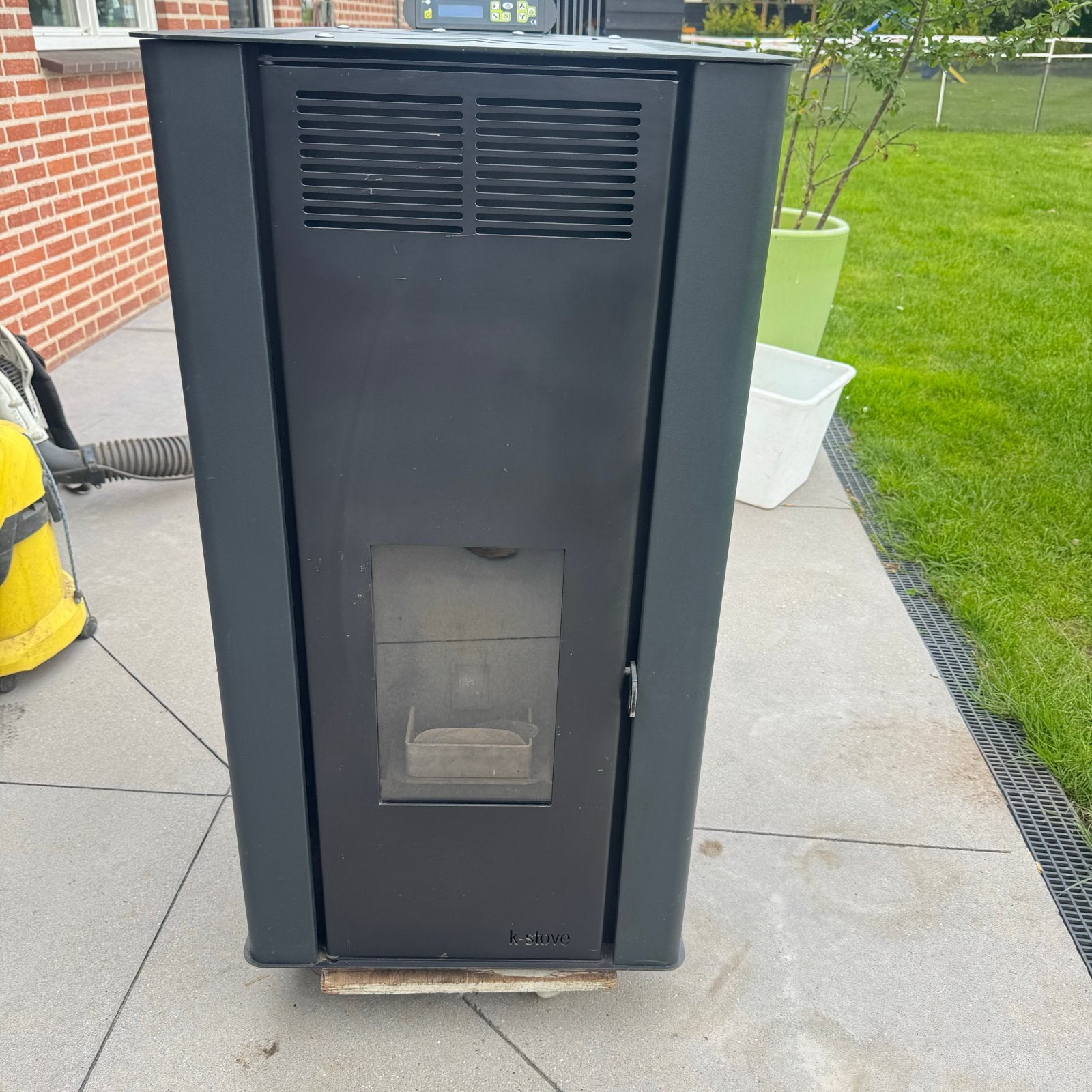Zeer nette K Stove cv pelletkachel SAPHIRE 20.3 KW, Huis en Inrichting, Ophalen of Verzenden, Zo goed als nieuw, Pelletkachel