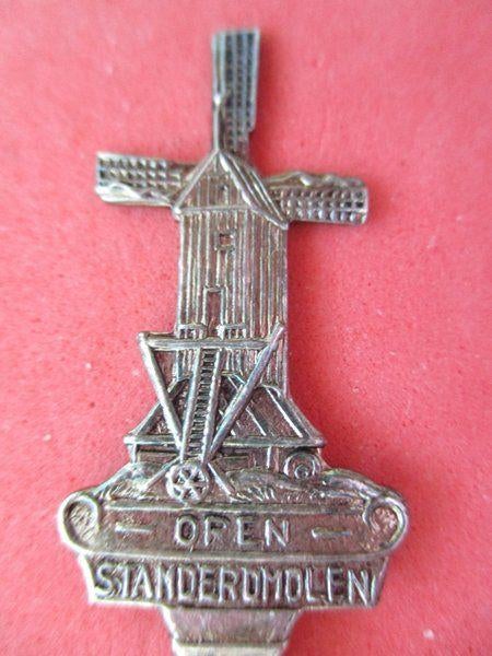 (A2886)  Open Standerdmolen, Verzamelen, Porselein, Kristal en Bestek, Gebruikt, Bestek, Overige materialen, Ophalen of Verzenden