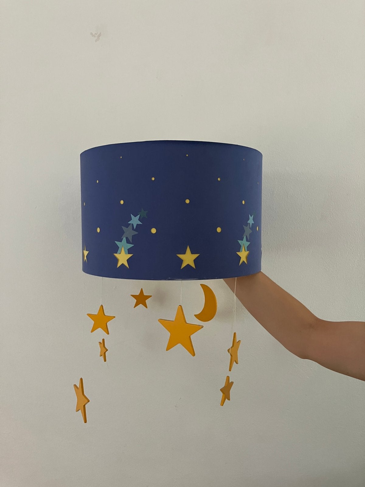 Lamp met sterren, Ophalen, Zo goed als nieuw, Ophangbaar, Lamp