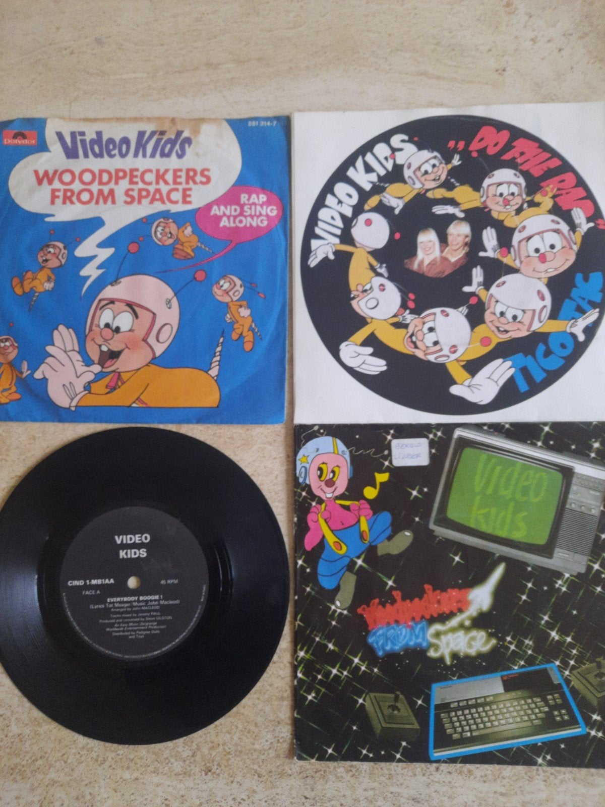 4x vinyl singels van Video Kids, Ophalen of Verzenden