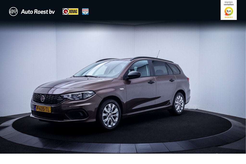 Fiat Tipo Stationwagon 1.4 16v LOUNGE STOELVERW | CLIMA | CR, Auto's, Fiat, Stof, Gebruikt, 4 cilinders, Bruin