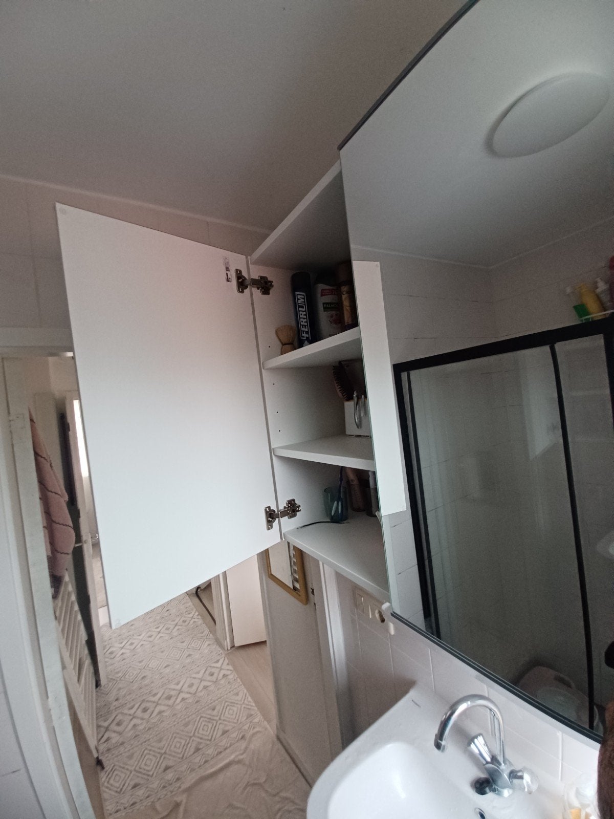 IKEA Enhet spiegelkast 80x32x75 cm, Huis en Inrichting, Minder dan 100 cm, Gebruikt, Spiegelkast, 50 tot 100 cm