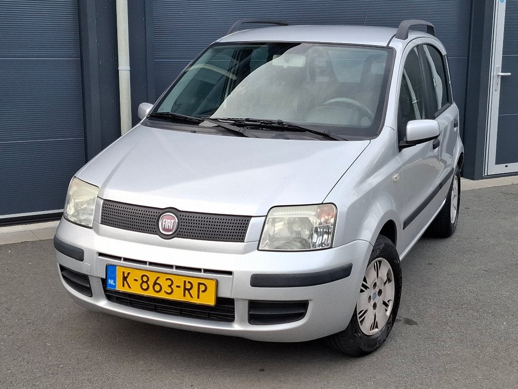 Fiat Panda 1.1 Actual 2009 5DRS Grijs Airco, Auto's, Stof, 54 pk, Zwart, Panda