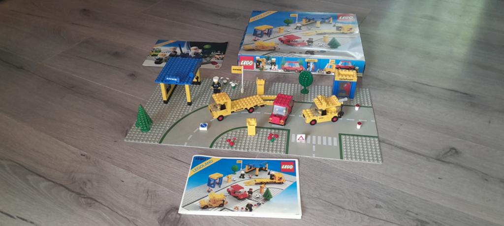Lego city 1590 anwb wegenwacht netjes 100% compleet uit 1982, City, Lego, Ophalen of Verzenden, Zo goed als nieuw