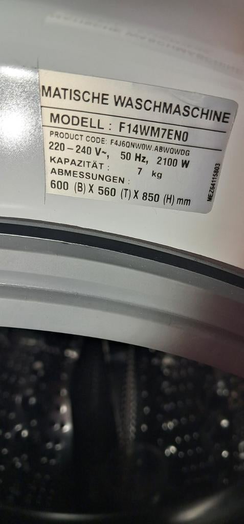 LG Wasmachine F14WM7EN0, Ophalen of Verzenden, Zo goed als nieuw, Voorlader, 85 tot 90 cm