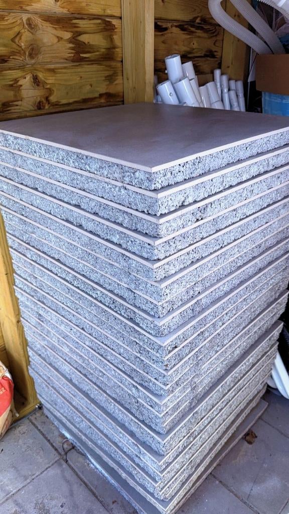 Cera4line Mento terrastegels 60x60x4 cm Europe Grey, Tuin en Terras, Tegels en Klinkers, Ophalen, Keramiek, Nieuw, 10 m² of meer