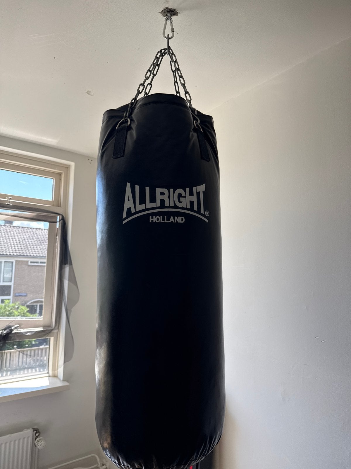 Nieuwe bokszak en bokshandschoenen met ketting, Sport en Fitness, Ophalen, Nieuw, Bokszak