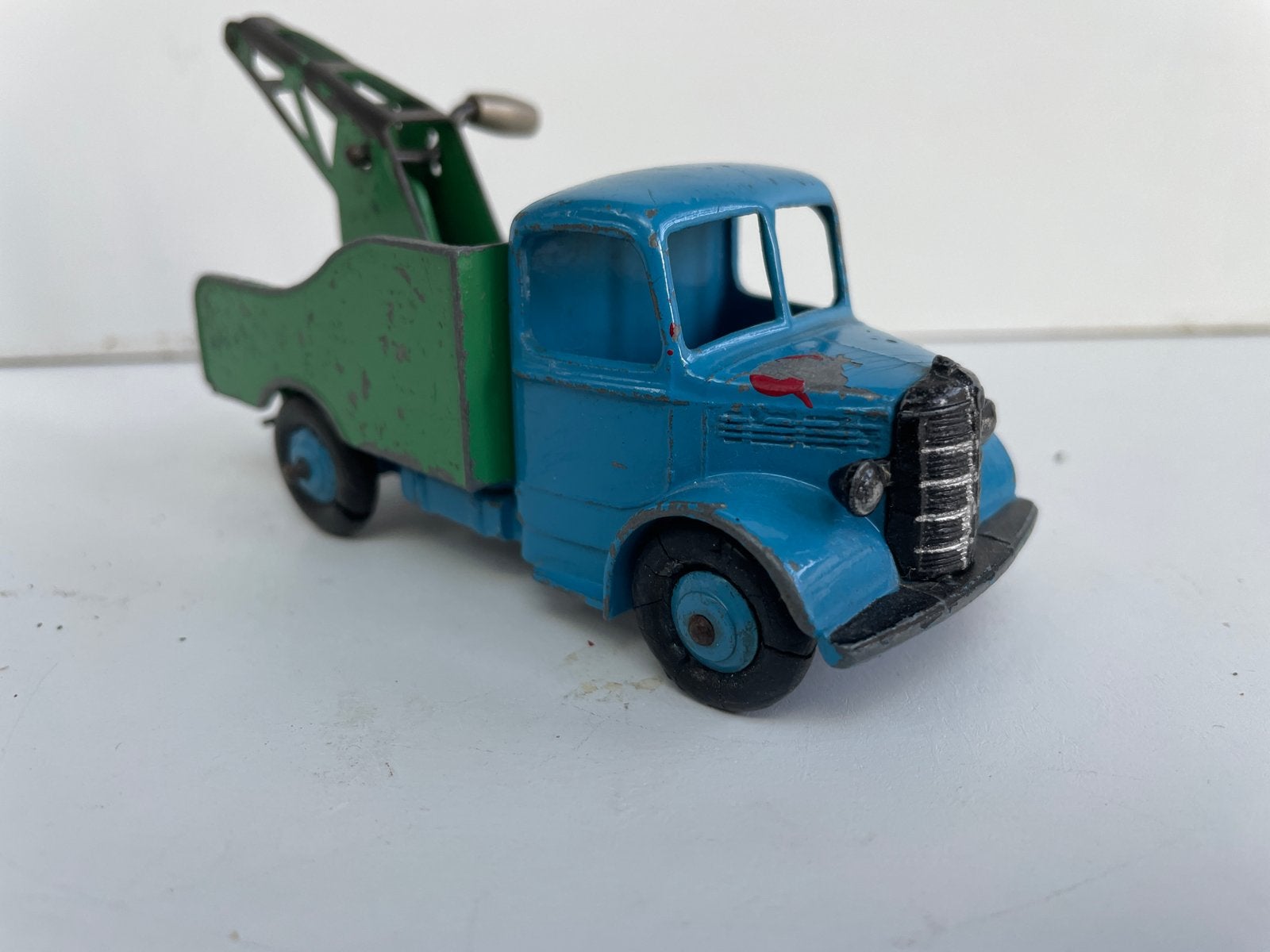Vintage Dinky Supertoys Takelwagen - Blauw/Groen, Ophalen of Verzenden