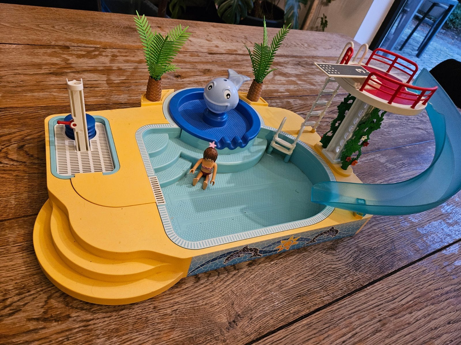 Playmobil Zwembad met glijbaan en accessoires, Ophalen, Gebruikt, Jongen of Meisje