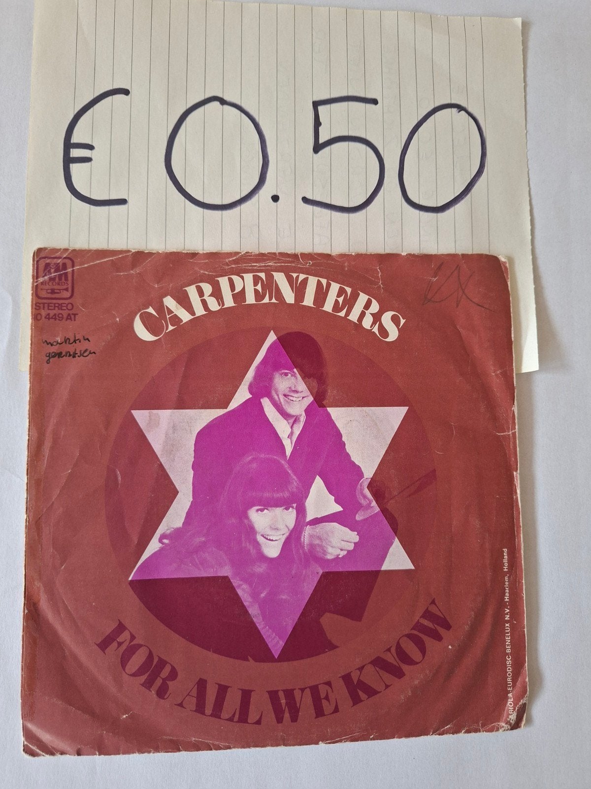 Carpenters, Ophalen of Verzenden, Gebruikt, 7 inch, Pop