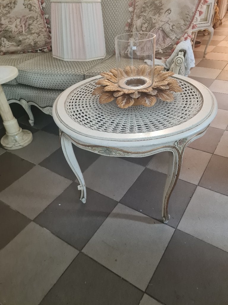 Vintage bijzettafel met webbing, Ophalen