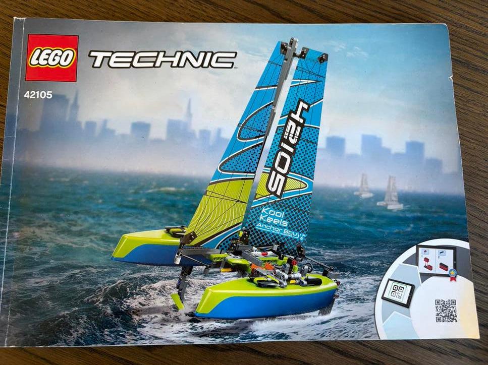 Lego Technic 42105 - Complete set - Catamaran, Gebruikt, Lego, Ophalen of Verzenden, Complete set