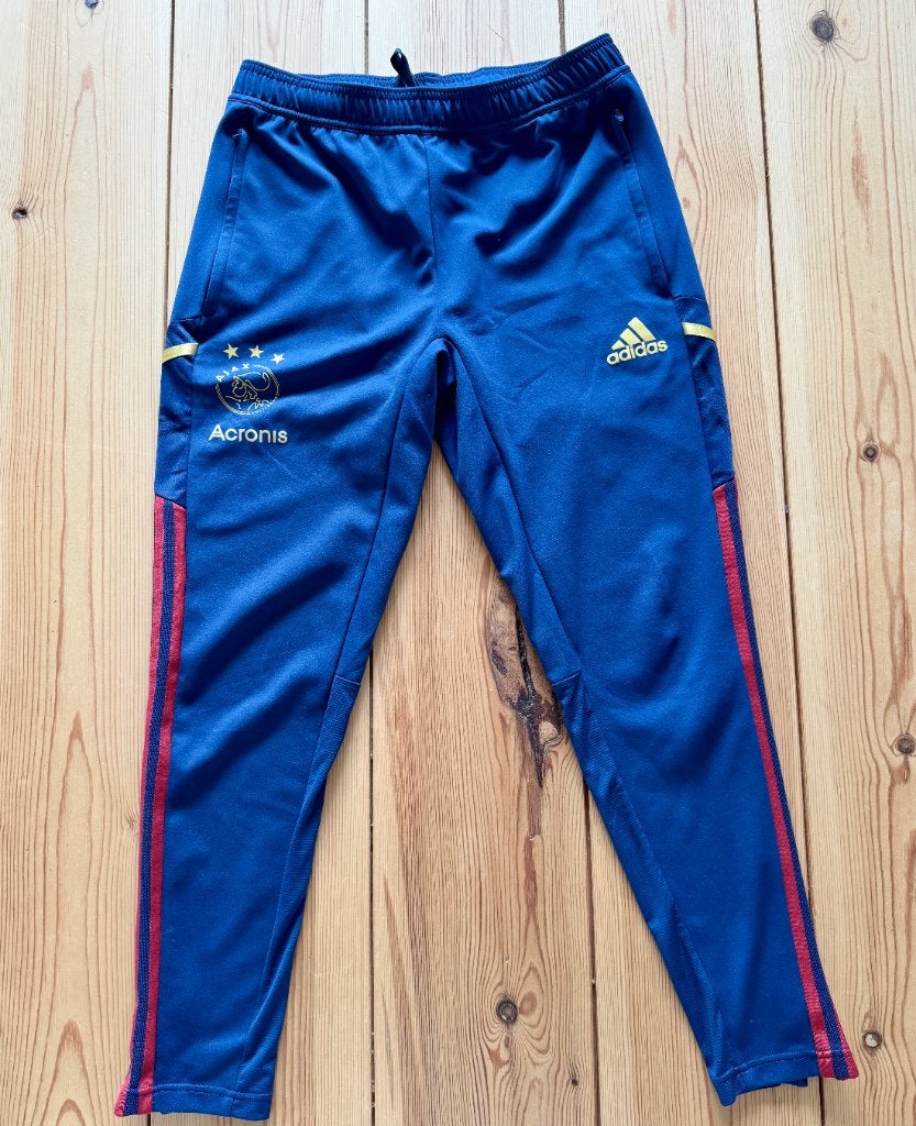 Ajax Adidas trainingsbroek / broek - Blauw / Rood - Medium, Ophalen of Verzenden, Zo goed als nieuw, Adidas, Algemeen
