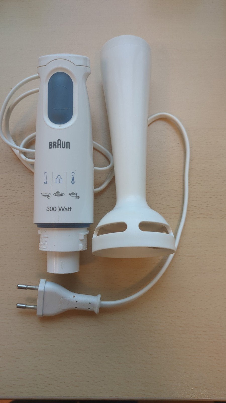 Braun staafmixer 300 Watt, Ophalen, Gebruikt, 1 snelheid