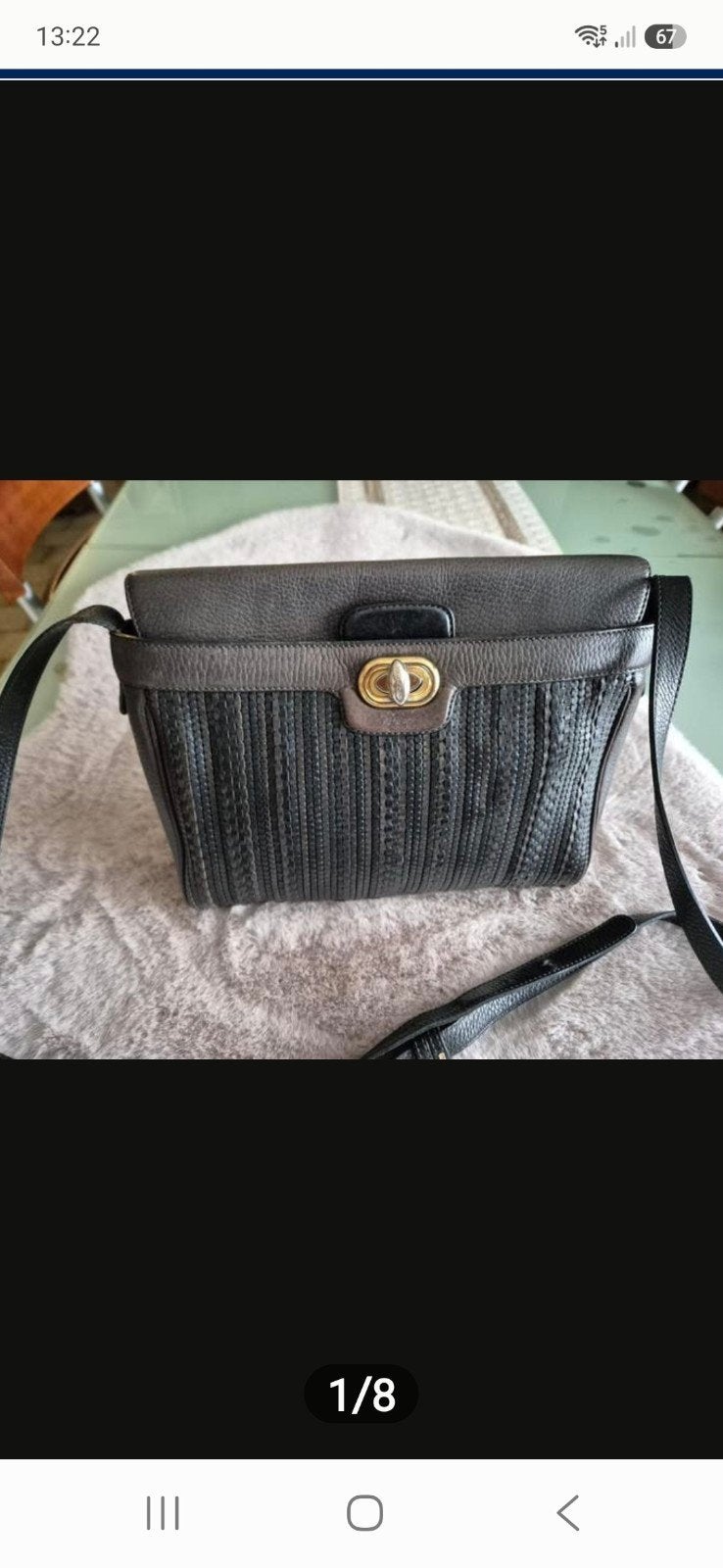 # Delvaux # , vintage., Ophalen of Verzenden, Gebruikt, Bruin, Schoudertasje