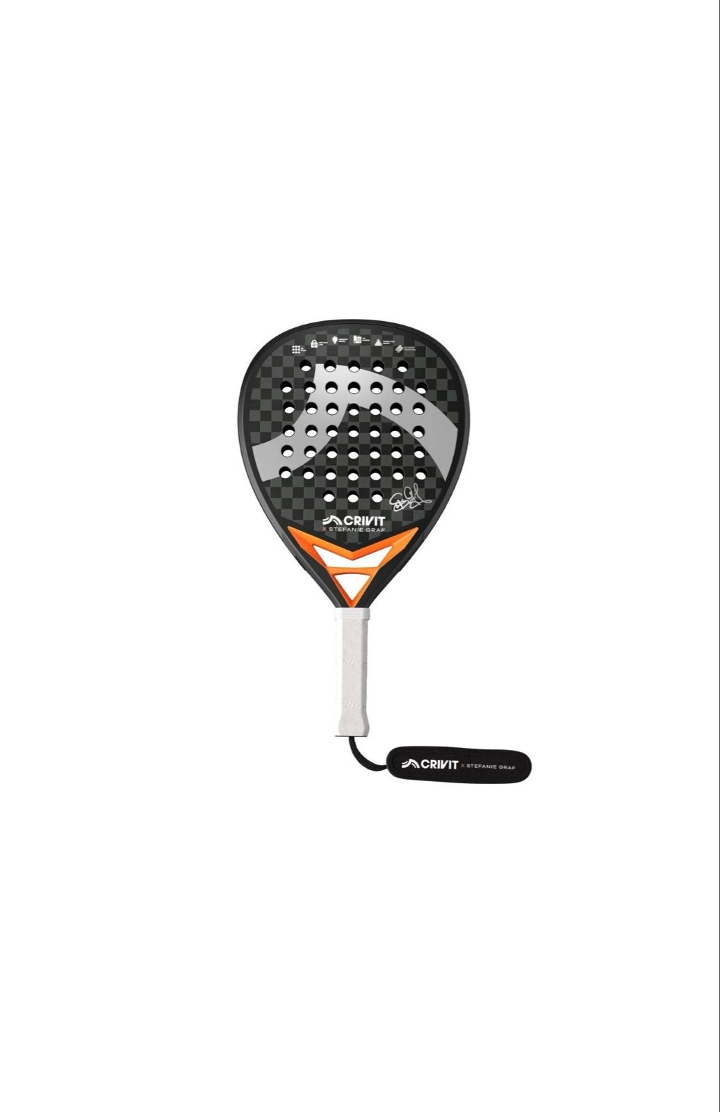 Crivit Padelracket 12K Carbon Face - Nieuw, Ophalen of Verzenden, Nieuw, Padelracket