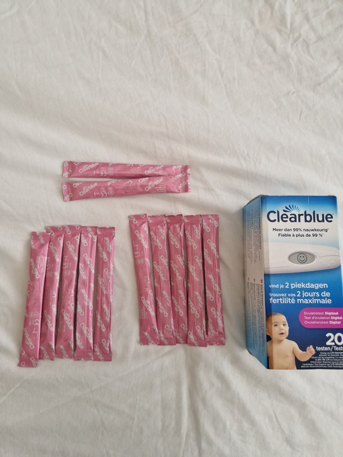 Clearblue Ovulatietesten Digitaal - 12 test strips, Ophalen of Verzenden, Nieuw