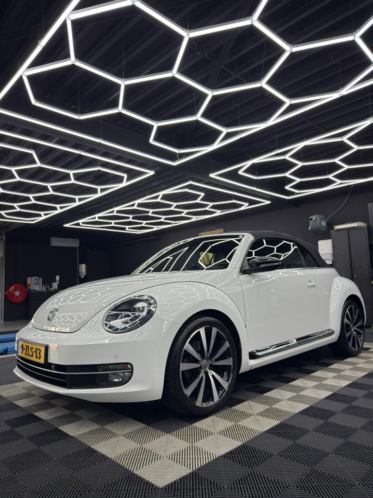 VW Beetle Cabriolet 1.4 TSI 160 pk DSG | Leder | Fender, 4 cilinders, Cabriolet, Wit, Leder