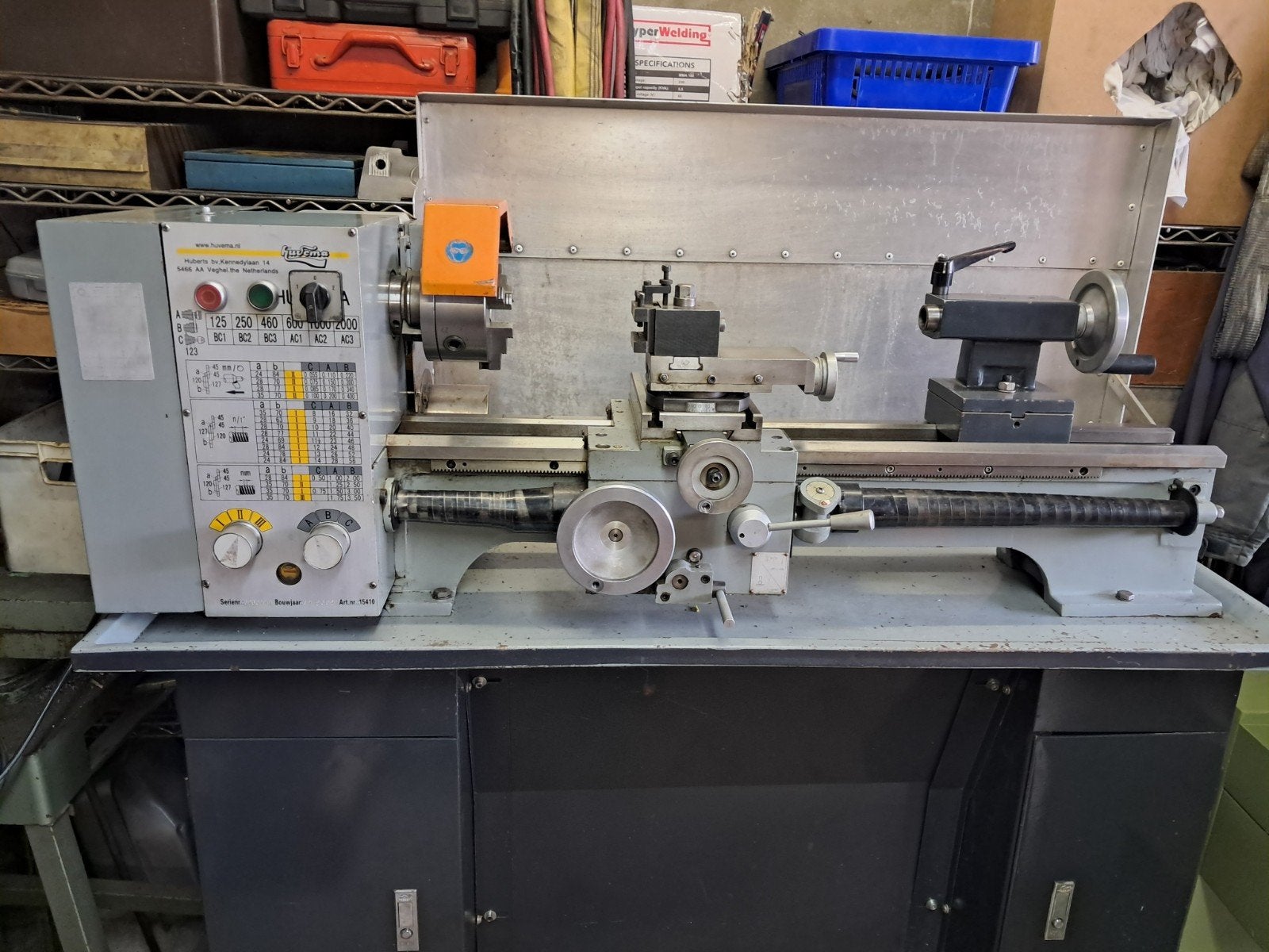 huvema hu 660  220volt, Doe-het-zelf en Verbouw, Ophalen of Verzenden, Metaaldraaibank