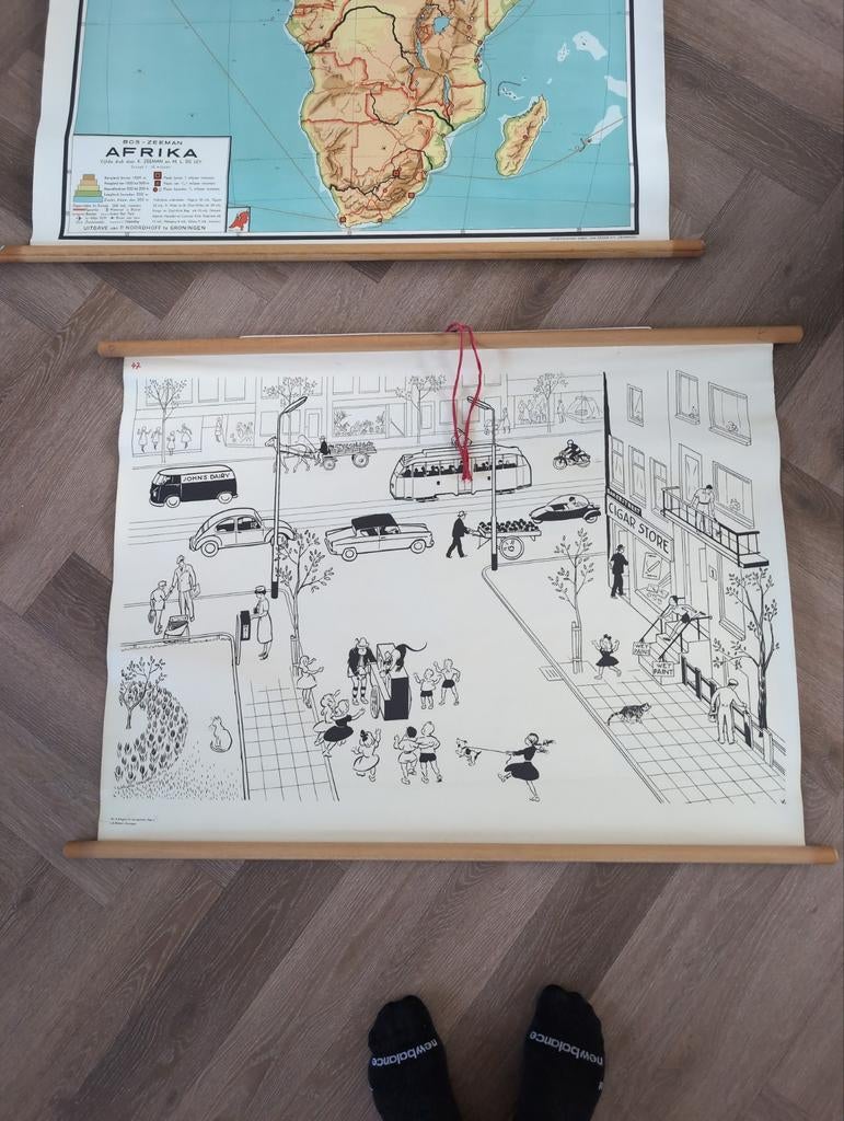 Wandplaten Afrika/ Jerusalem, Ophalen