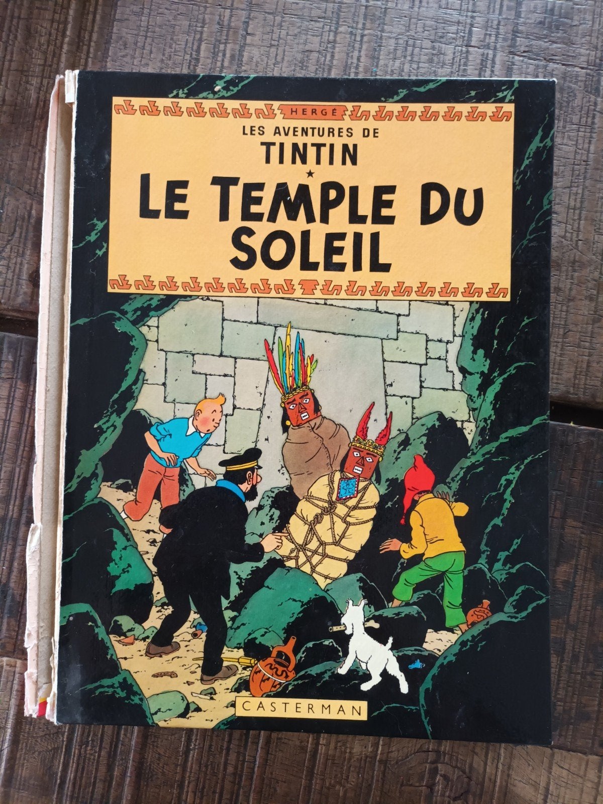 Stripboek Kuifje Tintin Le Temple du soleil, Eén stripboek, Ophalen of Verzenden, Gelezen