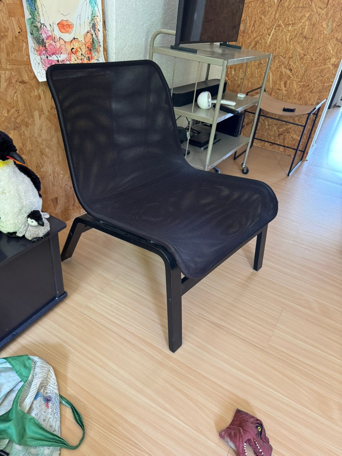 Zwarte stoel ikea, Huis en Inrichting, Stoelen, Ophalen, Zo goed als nieuw, Zwart, Eén