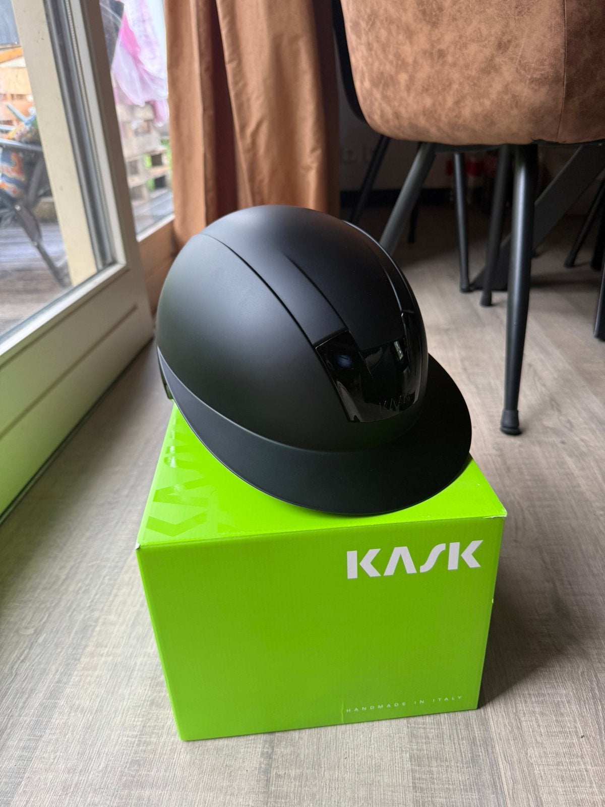 Kask kooki lady mat zwart schaal m, Dressuur, Overige merken, Zo goed als nieuw, Rijhelm/cap