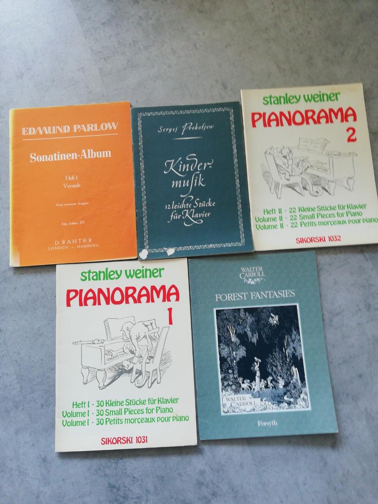 5 pianoboeken met leuke voordracht stukken, Klassiek, Ophalen of Verzenden, Zo goed als nieuw, Artiest of Componist