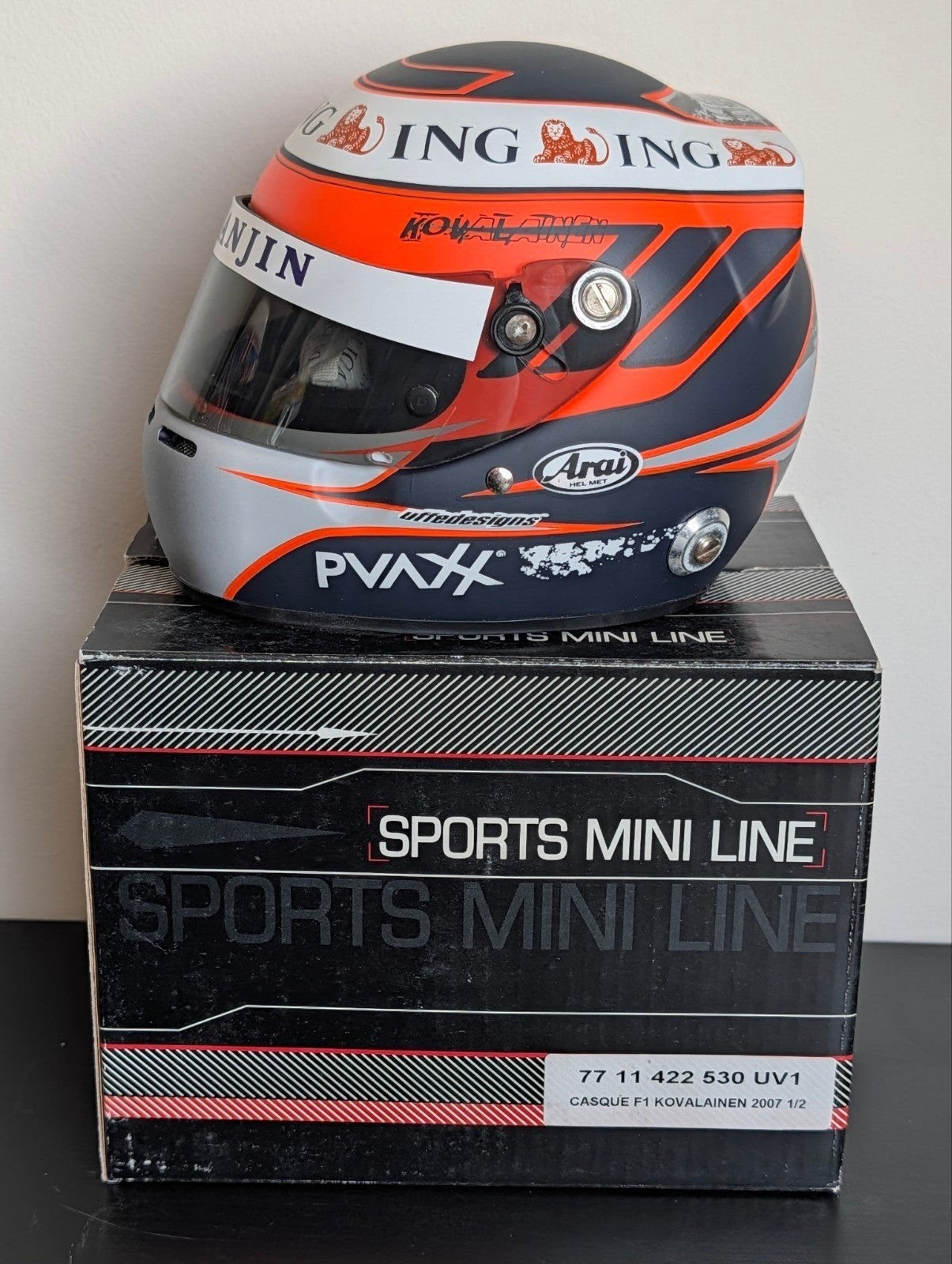 Heiki Kovalainen 1:2 helm 2007, Ophalen of Verzenden, Zo goed als nieuw, Formule 1
