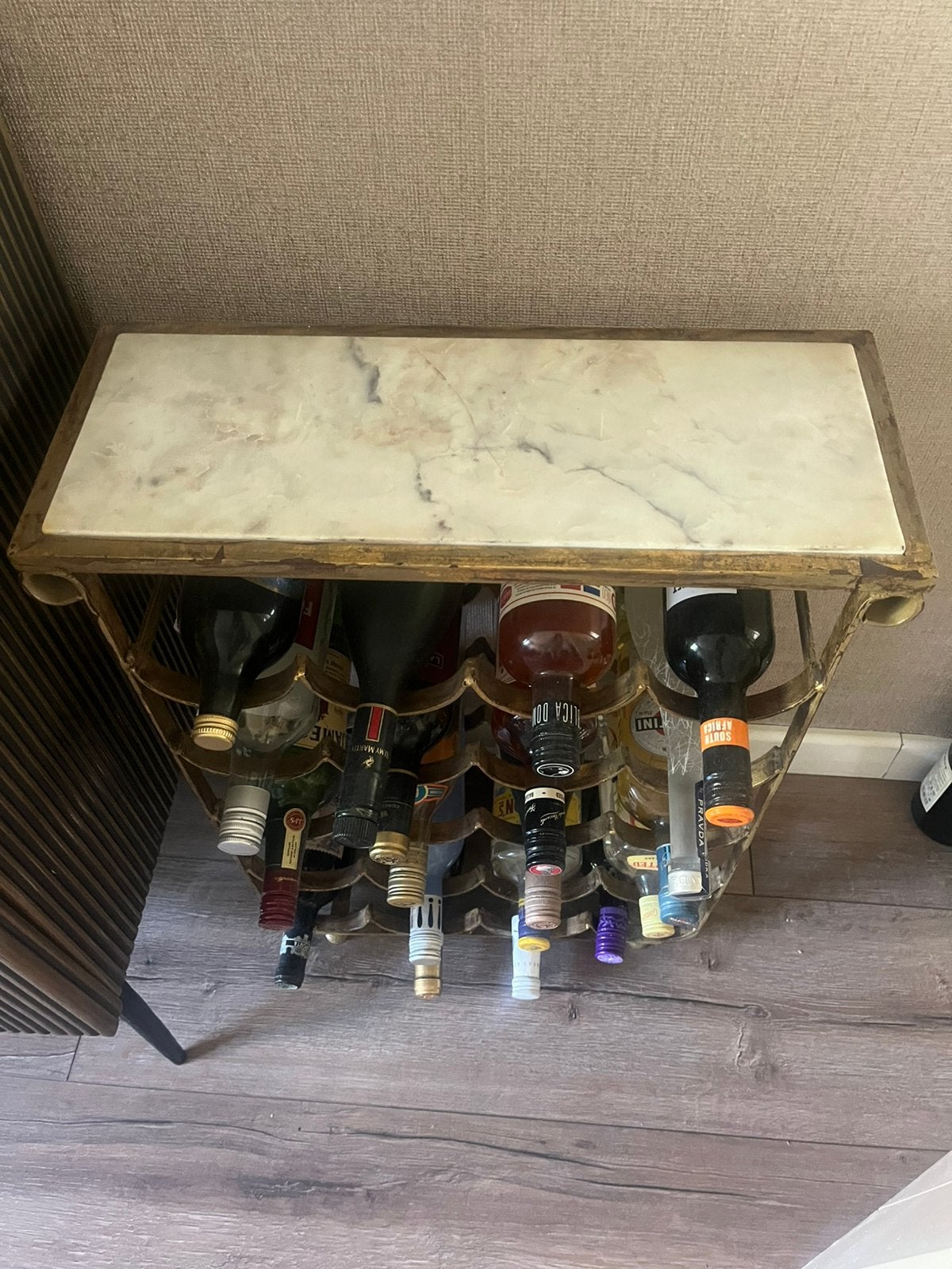 Drank rek drankrek cafe PTMD marmer, Ophalen of Verzenden, Zo goed als nieuw