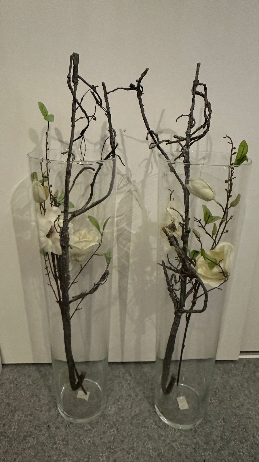 Twee cillinder vazen, 70cm, Ophalen, Zo goed als nieuw