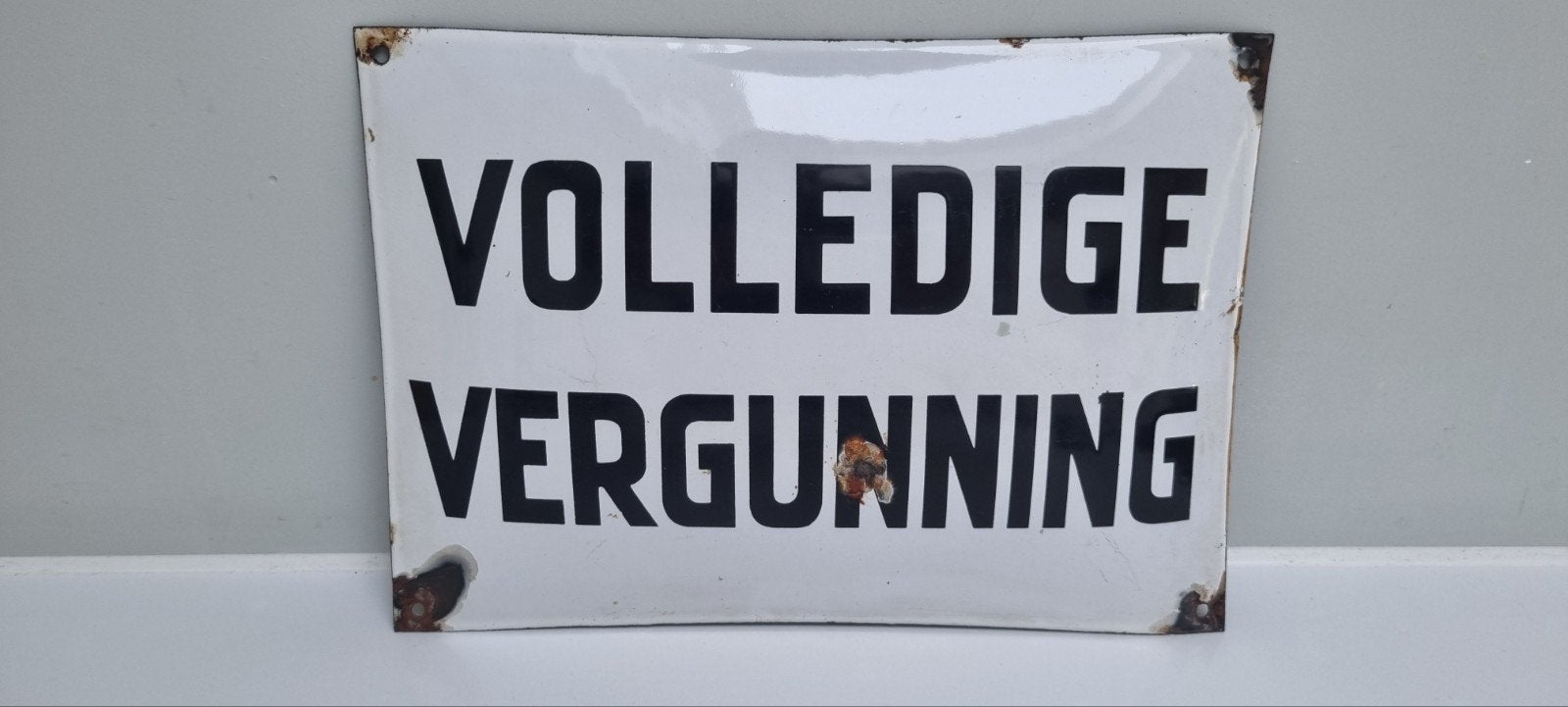 Antiek emaille bol bord mancave kroeg bar café drank, Verzamelen, Merken en Reclamevoorwerpen, Ophalen of Verzenden, Gebruikt