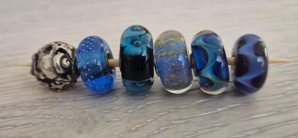 Trollbeads kralen, Sieraden, Tassen en Uiterlijk, Bedels, Ophalen, Glas of Kristal, Zo goed als nieuw, Trollbeads