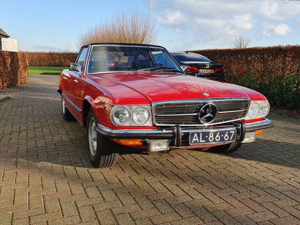 Mercedes-Benz SL 4.5 450 SL AUT 1972 Rood. Nooit aan gelast., Automaat, 1610 kg, 190 pk, Particulier