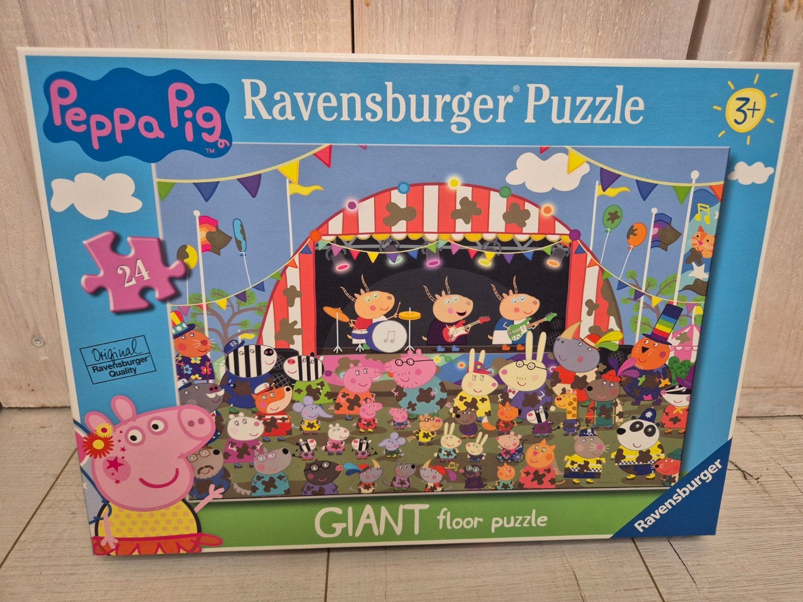 Grote Peppa Pig puzzel 3+ (Ravensburger/ als NIEUW), Ophalen, 10 tot 50 stukjes
