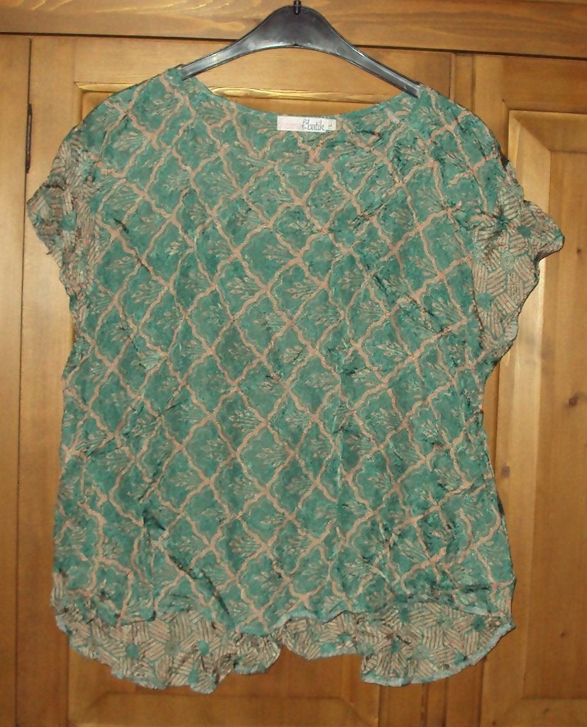 Theria Batik dames shirt maat L, Maat 42/44 (L), Ophalen of Verzenden, Korte mouw, Theria Batik