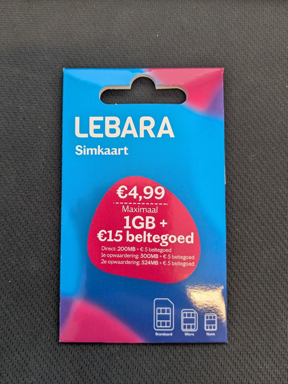 Lebara Prepaid Simkaart 068378752, Ophalen of Verzenden, Nieuw, KPN, Prepaidkaart