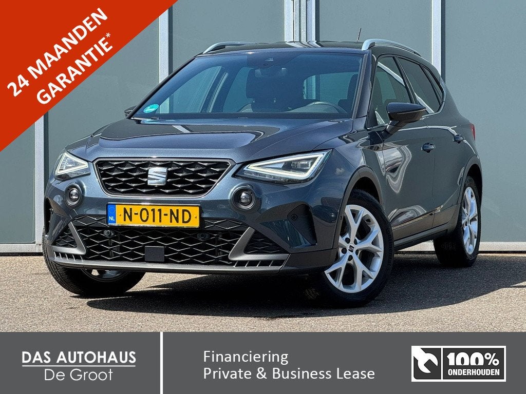 SEAT Arona 1.0 TSI 110pk FR | Camera | Carplay | Climate | C, Keurmerk '100% Onderhouden', 12 maanden, Stof, Gebruikt