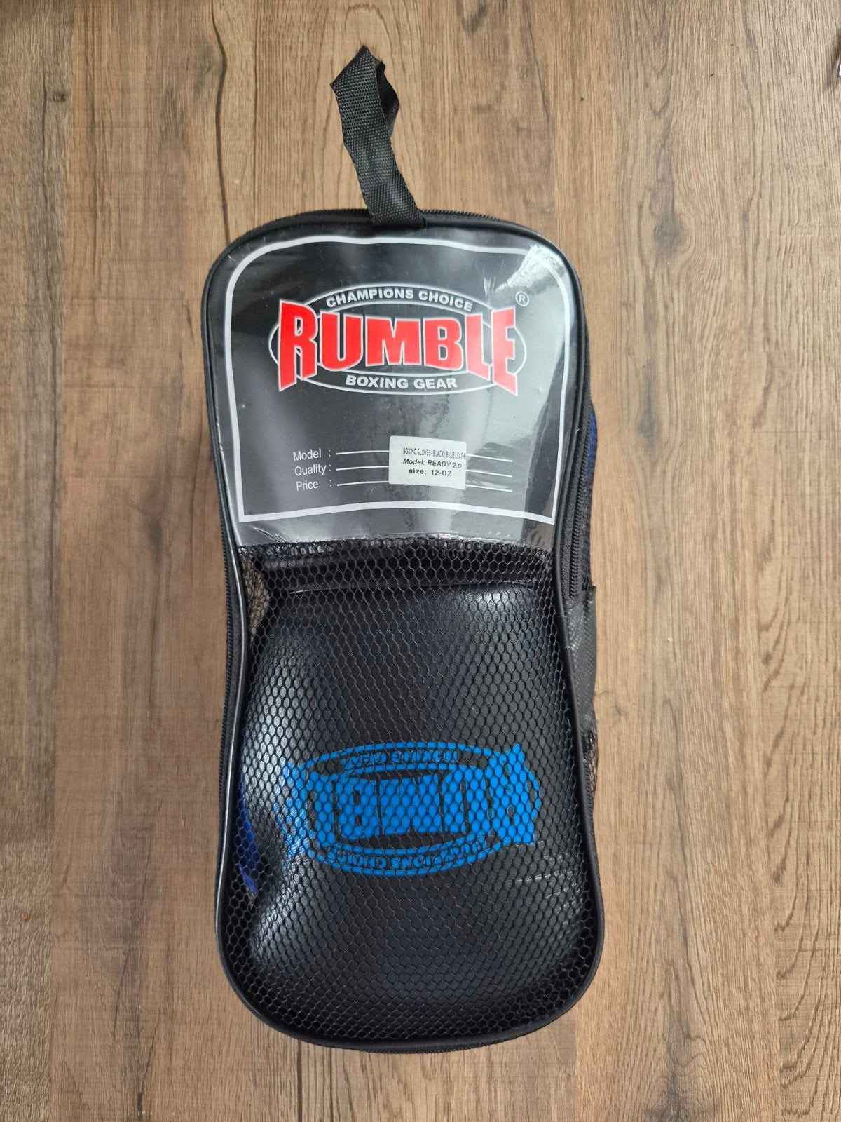 Rumble Bokshandschoenen - Blauw/Zwart (12 OZ), Ophalen of Verzenden, Zo goed als nieuw, Bokshandschoenen