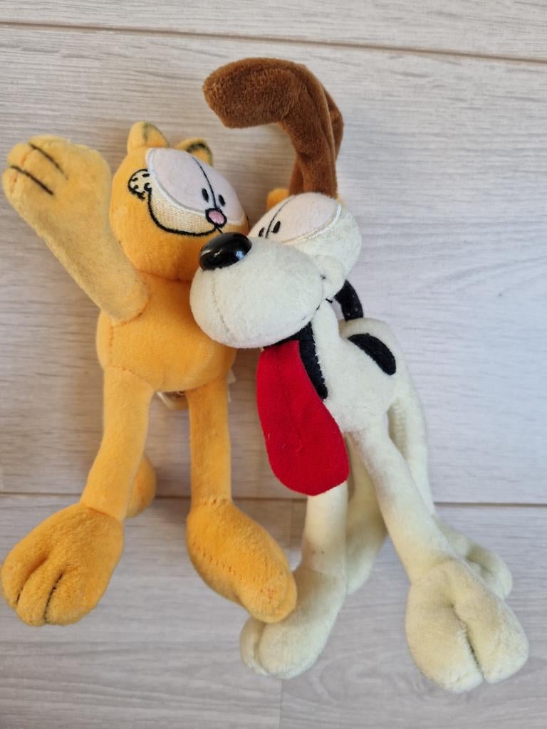 1978 garfield en odie bendable knuffels bendables buigbare, Verzamelen, Ophalen of Verzenden, Actiefiguur of Pop