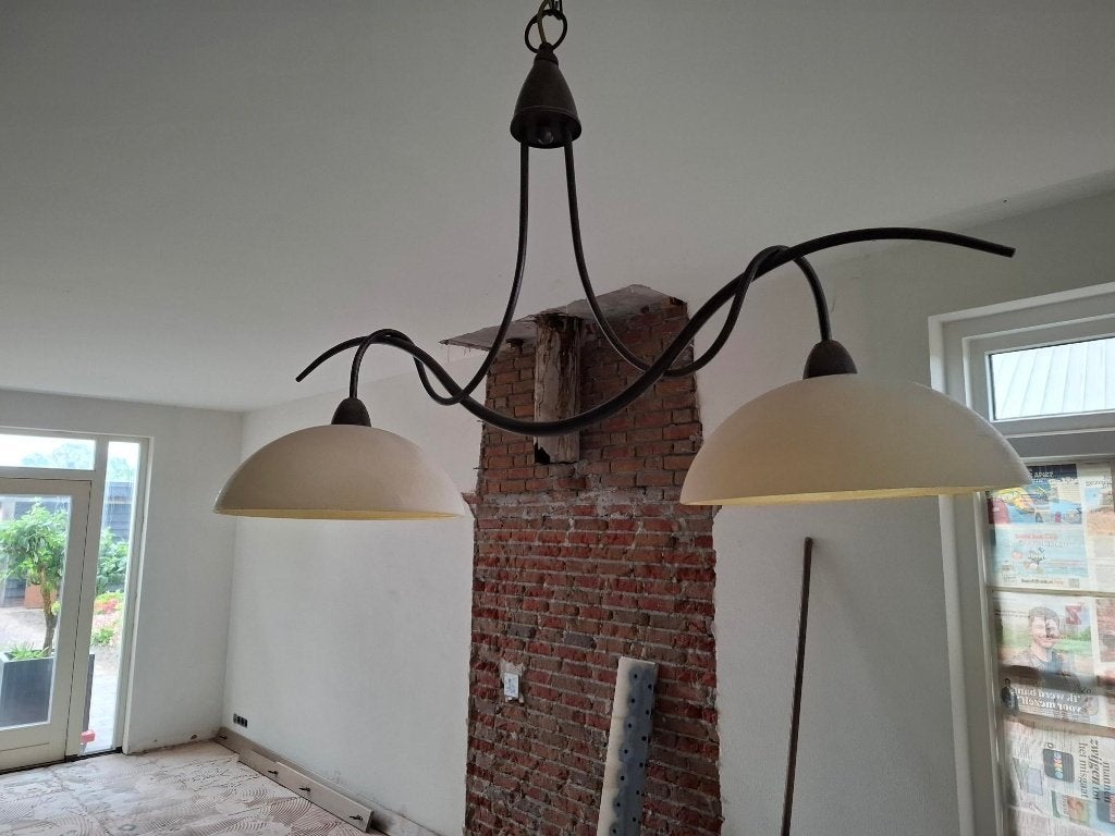 lamp, Huis en Inrichting, Ophalen of Verzenden, Gebruikt, Glas