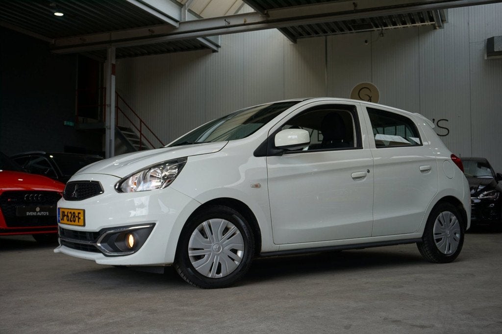 Mitsubishi Space Star 1.0 Airco|Rijklaarprijs!, Auto's, Voorwielaandrijving, Stof, Gebruikt, Wit