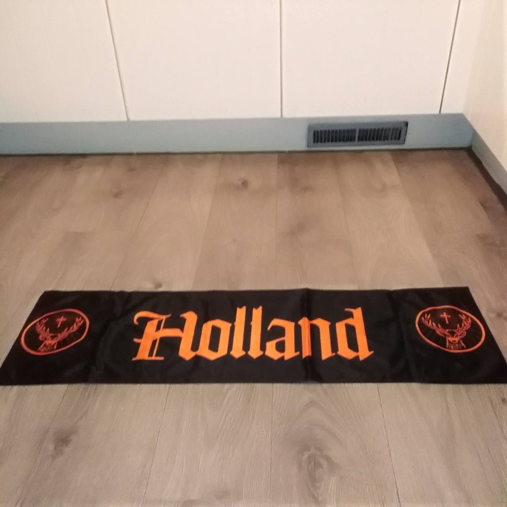 Jägermeister vlag Holland van zwart polyester, Ophalen, Zo goed als nieuw, Overige typen