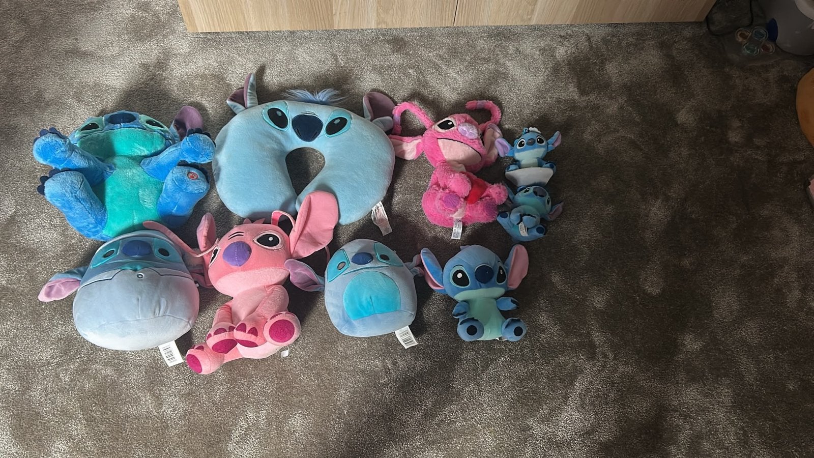 Grote collectie Stitch en Angel knuffels en accessoires, Verzamelen, Ophalen, Gebruikt