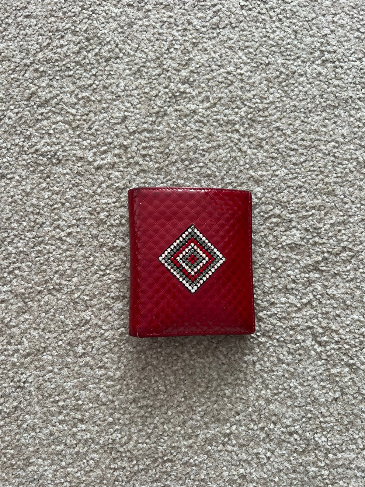 Leren portemonnee, Sieraden, Tassen en Uiterlijk, Portemonnees, Ophalen of Verzenden, Gebruikt, Rood