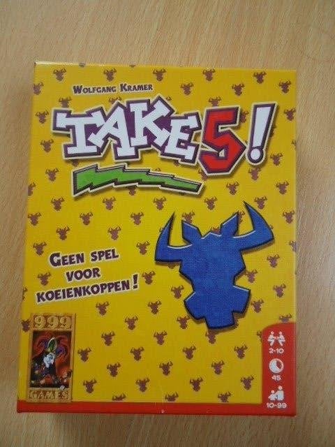Take 5! Geen spel voor koeienkoppen! 999 games, zgan, Vijf spelers of meer, Ophalen of Verzenden, Zo goed als nieuw, 999 Games