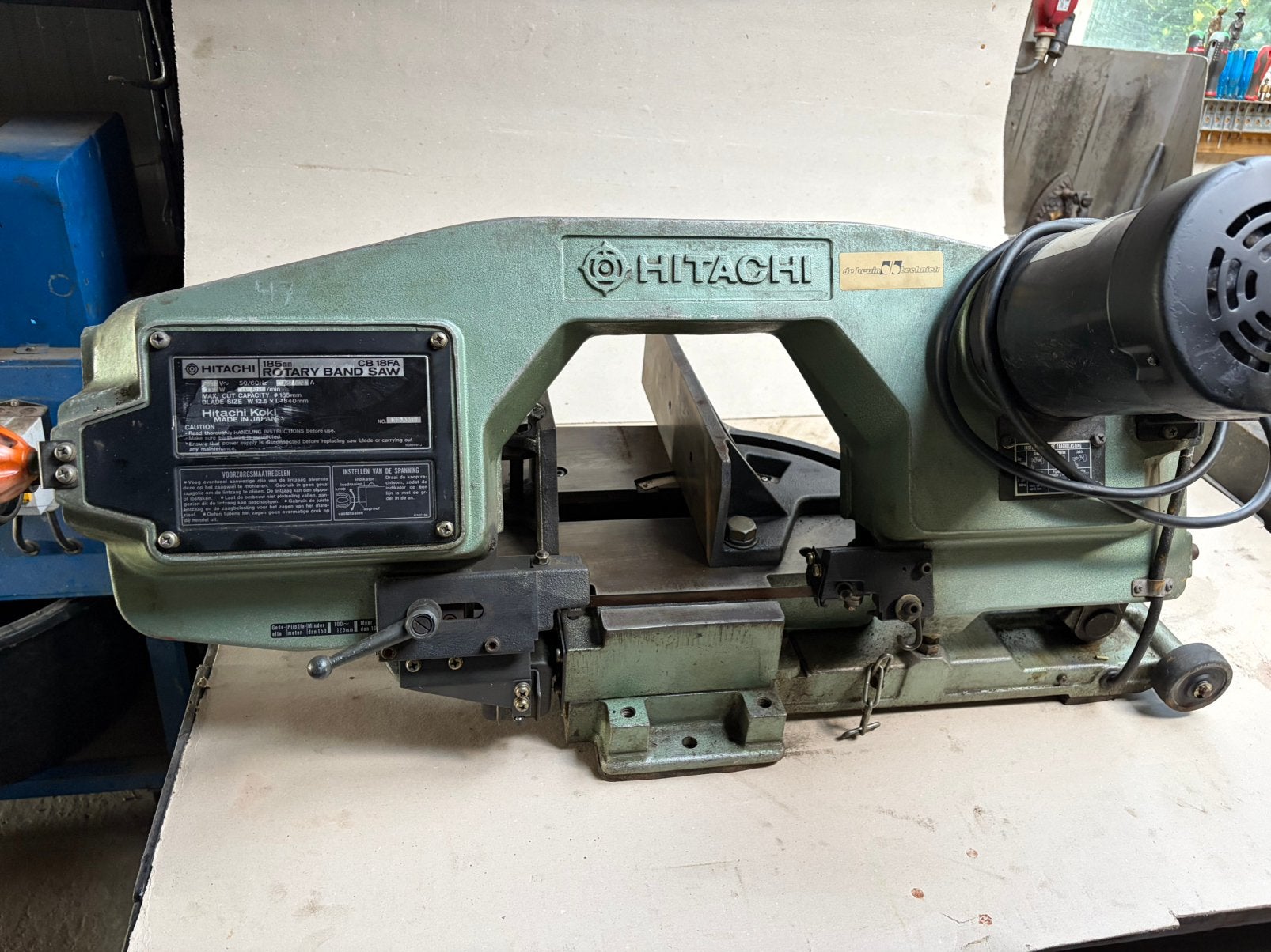 Bandzaag metaal, Gebruikt, 70 mm of meer, 600 tot 1200 watt, Ophalen of Verzenden