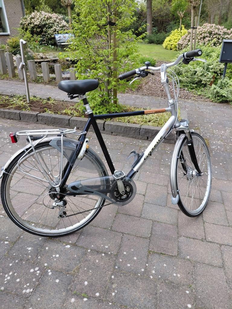 Gazelle Medeo City 61 cm - 24 versn. Oranje, Fietsen en Brommers, Ophalen, Gebruikt, Velgrem, Versnellingen
