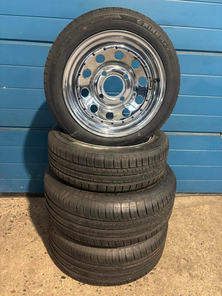 Volkswagen Ruska Super Buggy 15 inch breedset met Banden, Auto-onderdelen, Ophalen, Gebruikt, 15 inch, Banden en Velgen